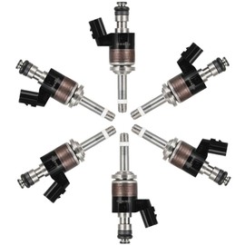 6Pcs ECCPP 6 Holes Fuel Injector Compatible with 2018-2019 for Honda Odyssey,2016-2020 for Honda Pilot,2017-2019 for Honda Ridgeline FJ1372 / 16010-RLV-315 OEM Part Fuel Injectors