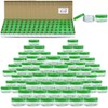 Beauticom (Quantity: 2000 Pieces) 5G/5ML Round Clear Jars with Green