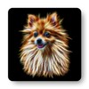 Fractal Artworks Pomeranian Coaster with Fractal Art Design #1-2. Perfect