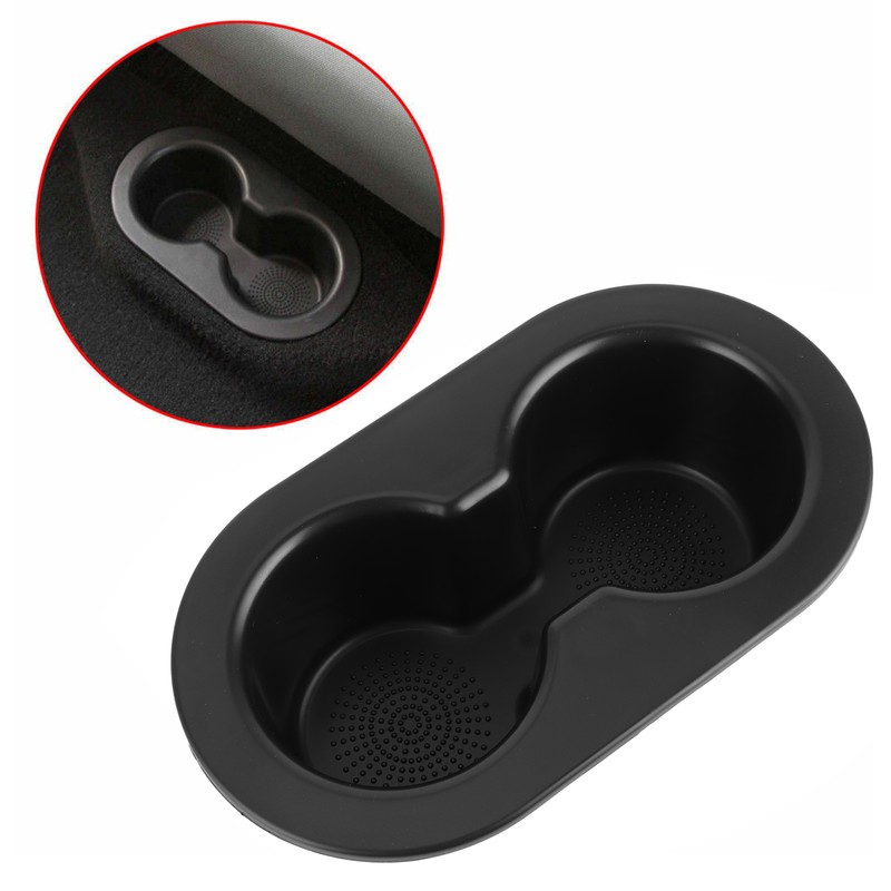 Rear Seat Cup Holder Bottle Storage Dual Drink Cupholder Fit