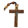 Holy Land Market Olive Wood Wall Rosary (39 Inches Long)