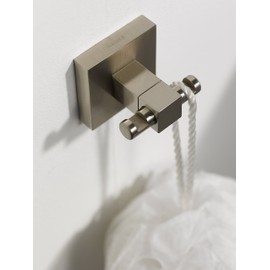 Haceka Double Hook Mezzo Tec, Metal, Silver, 10 x 10 x 5 cm