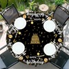 Outdoor Round Tablecloth with Elastic Band 36 In-90cm Elastic Garden