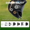 Mallet Putter Head Cover, Magnetic Closure, Black PU Leather, Odyssey