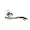 Excel DH3680 Venus Passage Door Handles on Round Rose, Polished