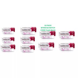 Cushion Grip Thermoplastic Denture Adhesive - 1 oz  ( Pack of 10  boxes)