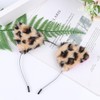 Baluue 2pcs Cat Ears Headband, Cosplay Leopard Headwear Furry Neko