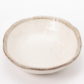 Mino Ware White Karatsu Oval Pot (Small) K72060