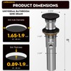 Sink Pop Up Drain Stopper Assembly Kit with Ball Lift