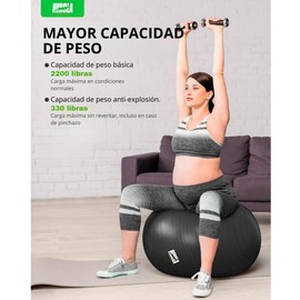 Hirola Pelota de Yoga y Pilates, Pelota Medicinal para Embarazo, Pelota de Ejercicio para Entrenamiento, Terapia Física, Equilibrio, Estabilidad, Fitness, Pelota de Yoga para Embarazada (Chico)
