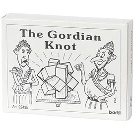 Bartl 102529 English Version of the Mini Wooden Puzzle The Gordian Knot of 6 Small Wooden Pieces