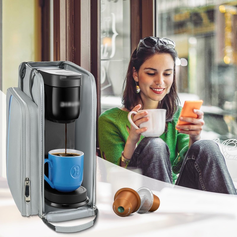 Coffee Maker Travel Bag Compatible with Keurig K-Mini,Single Serve Coffee