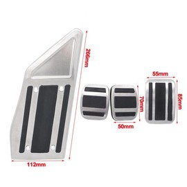 Pedal Caps Sports Pedals Brake Pedal Foot Pedal Accelerator Pedal Parking Brake Footrest for Peugeot 3008 5008 508 308 Citroen C5 Aircross DS 7 Crossback