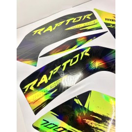 jcd graphics 2022 YAMAHA RAPTOR 700R SE full graphics kit  THICK AND HIGH  GLOSS