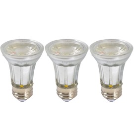 Anyray 3-LED 5W Light Bulbs, 50-Watt Equivalent, PAR16, E26, (Cool White)