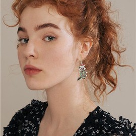 QLUYCKW Acrylic Christmas Animal Earrings Unique Cat Dinosaur Raccoon Yak Dangle Earrings Cheerful Holiday Jewelry for Women Xmas (Raccoon)