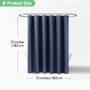 Dynamene Thick Fabric Shower Curtains for Bathroom - Waffle Weave