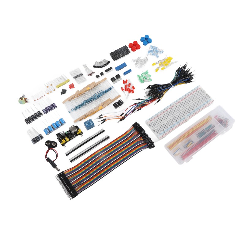 Electronics Components Assortment Kit Power Module Resistor Capacitor Transistor Jumper