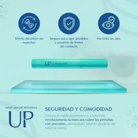 ORPHICA UP Máscara de Pestañas para Pestañas Lindas, Largas y Naturales, sin Correrse, Fórmula sin Grumos, con Cepillo, Negro, 7,5 ml