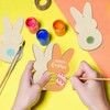Wooden Easter Ornaments to Paint Spring Decoration Happy Easter Cutouts