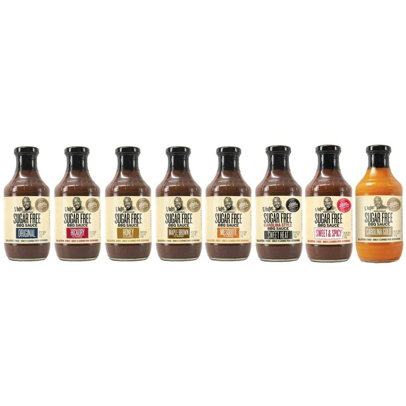 G Hughes Honey Flavored BBQ Sauce, Sugar Free, Gluten Free,