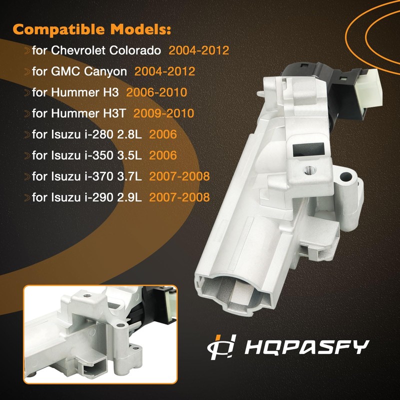 Ignition Switch Compatible with Chevy Colorado, GMC Canyon 2004-2012, Hummer