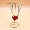 YXMN Cute Couple Gifts Heart Keychain For Boyfriend Girlfriend Husband