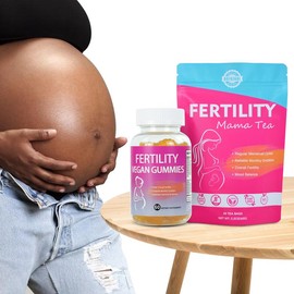 Aromlife Natural Fertility Tea & Fertility Gummies for Women – Support Hormone Balance, Boost Fertility, Aid Fibroids, Improve Reproductive Wellness