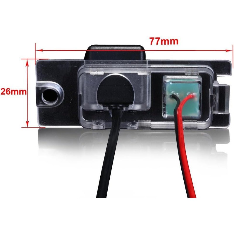 HD 720P Night Vision Car License Plate Backup Camera Waterproof