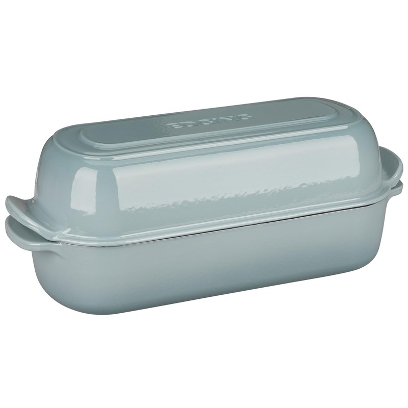 Enameled Cast Iron Loaf Pan with Lid, Dutch Oven Bread