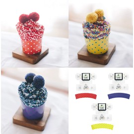 Leapop 1 or 3 Pairs Socks for Women and Girls, Cupcake Design, Fluffy. Cosy. Soft. Thick. Warm, Christmas Socks with Gift Box -