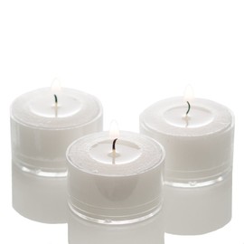 Richland Clear Extended Burn Tealight Candles - White Unscented Set of 100