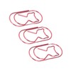 4 Box Cute Cat Paper Clip Fun Shaped Plated Surface