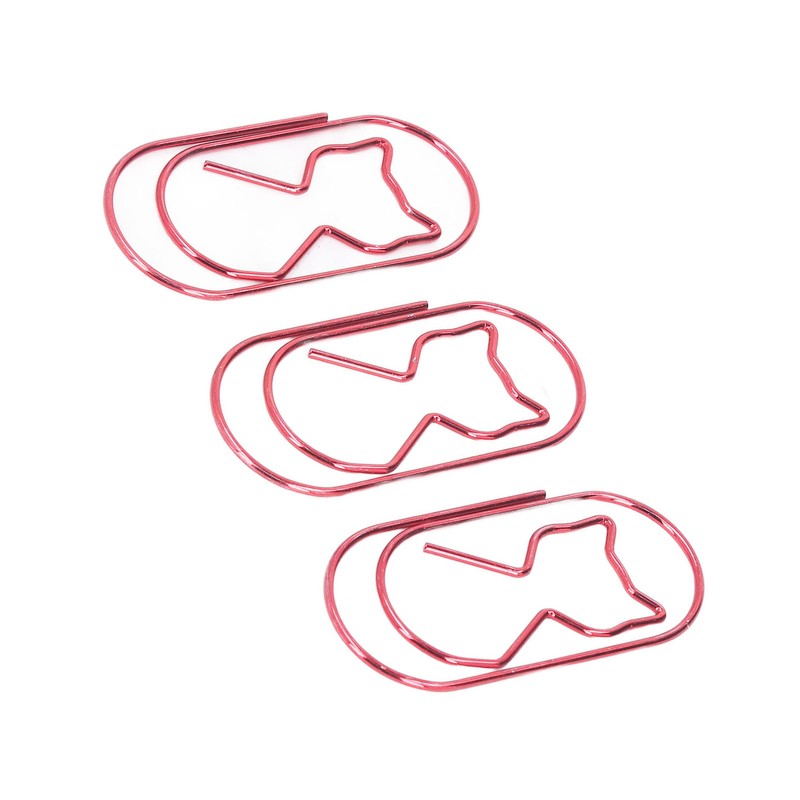 4 Box Cute Cat Paper Clip Fun Shaped Plated Surface
