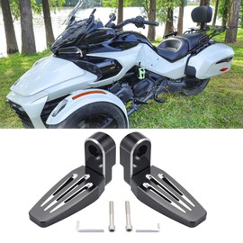 360° Adjustable Highway Foot Pegs for Can Am Spyder, Aluminum Third Footpeg Foot Rest for Can Am Spyder F3 Limited F3-S F3-T
