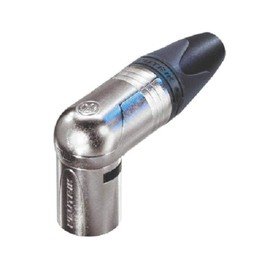 Neutrik XLR cable plug 90deg 4 Cable plug/Angled XX/RX Soldering Connections nickel-plated [NTR-NC4MRX]