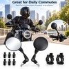 Folding Motorcycle Rearview Mirrors for Bikes & Scooters – Adjustable