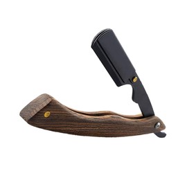 SAFIGLE Retro Foldable Shaver Holder Stylish Beard Cutter Stand with Natural Handle Lightweight and Portable for Easy Use for Grooming No Razor Included