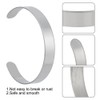 GOMAKERER 10 Pcs 304 Stainless Steel Blank Core Bracelets 0.39