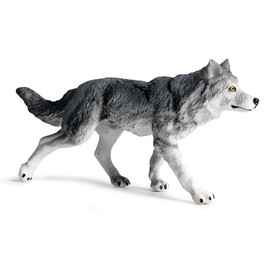 Juego de cifras de lobo, 10 unidades, cifras de animales de safari para Diorama, manualidades, educación infantil, decoración de pasteles (conjunto A)
