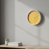 Crosstime 10 Inch Yellow Wall Clock with Big Numbers -