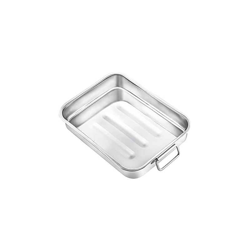 Pendeford Housewares 30 cm Stainless Steel Roasting Dish, Multi-Colour