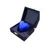 Blue Cremation Urn for Ashes Keepsake Heart Urn with Black