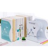 Duffire Creative Stationery Supplies Retractable Bookshelf Folding Bookcase Metal Student