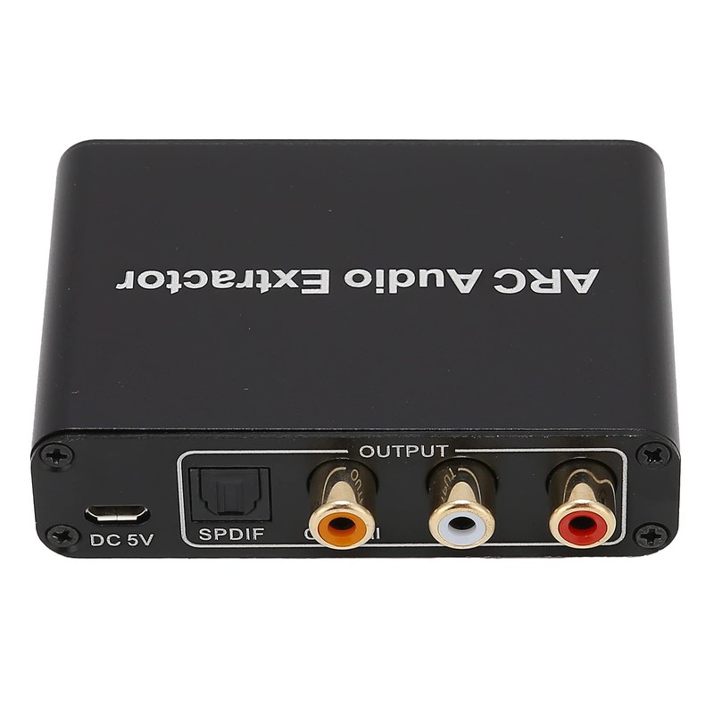 ARC Extractor, 3.5mm Interface Adapter, to Analog Stereo, Portable ARC
