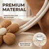 4Pcs Flower Curtain Tie Backs Hand Knitted Rope Tie Backs