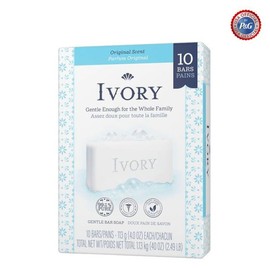 Ivory Gentle Bar Soap Original Scent 113g (10 bars) / 아이보리 젠틀 바 솝 오리지널 센트 113g(10바)