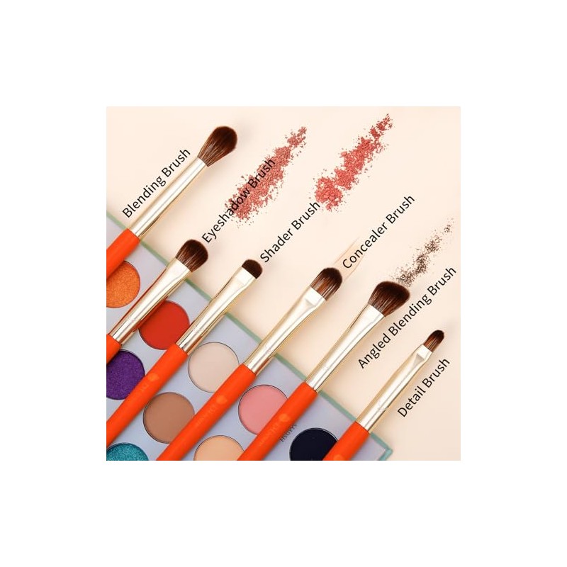 DUcare Pinceles de Maquillaje 9Pcs Deer Series Juego de Brochas