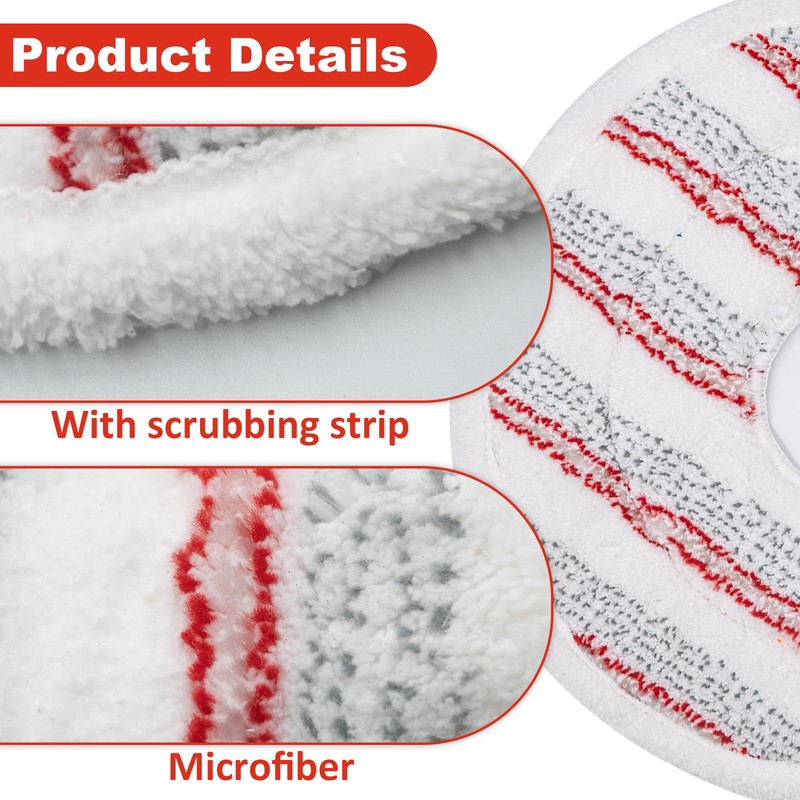 GFRED 3Pcs Mop Pads Replacement Compatible With Vileda Spin and