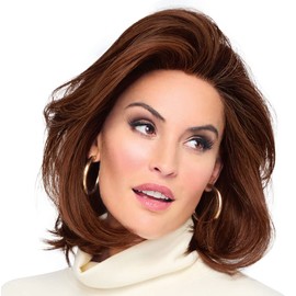 Raquel Welch Flying Solo Shoulder-Length Page Boy Wig, 100% Hand Tied by Hairuwear, Petite-Average Cap, RL32/31 Cinnabar